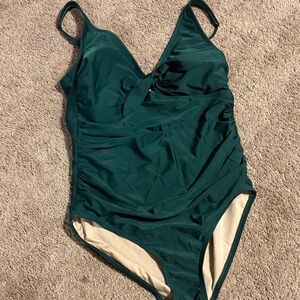 Kona Sol Dark Green Swimsuit